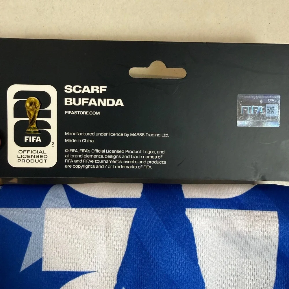 FIFA World Cup 2026 USA Goal Official Licensed Fan Scarf Blue White Red New